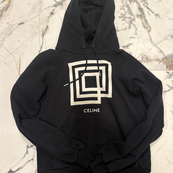 Celine Black Geometric Sweater